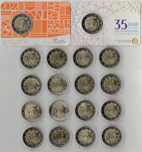 2 Euro Gedenkmünzen 35 Jahre Erasmus Programm