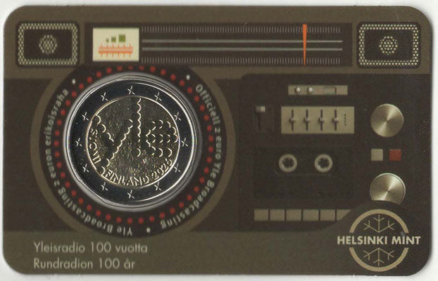 2 Euro Gedenkmünze Finnland 2026 Coincard - Rundfunk