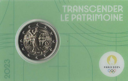 2 Euro Gedenkmünze Frankreich 2023 Coincard - Olympiade