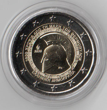 2 Euro Gedenkmünze Griechenland 2020 - Thermopylen