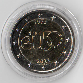 2 Euro Gedenkmünze Irland 2023 - EU Beitritt