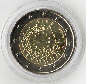 2 Euro Gedenkmünze Irland Europaflagge 2015