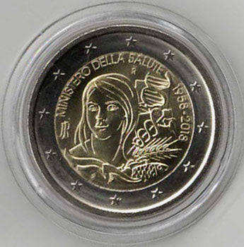 2 Euro Gedenkmünze Italien 2018 - Gesundheitsministerium