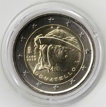 2 Euro Gedenkmünze Italien 2016 - Donatello