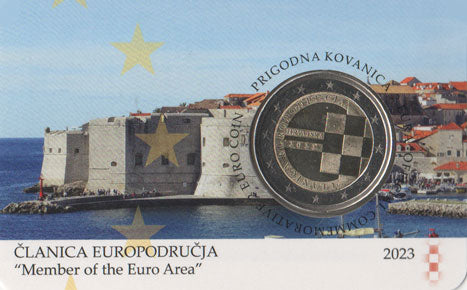 2 Euro Gedenkmünze Kroatien 2023 Coincard - Euro