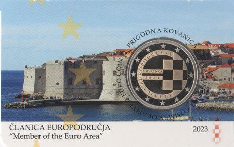 2 Euro Gedenkmünze Kroatien 2023 PP Coincard - Euro