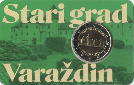 2 Euro Gedenkmünze Kroatien 2024 Coincard - Festung