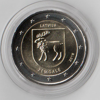 2 Euro Gedenkmünze Lettland 2018 - Zemgale