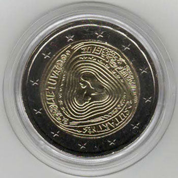 2 Euro Gedenkmünze Litauen 2019 - Volkslieder