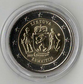 2 Euro Gedenkmünze Litauen 2019 - Zemaitija