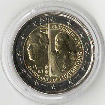 2 Euro Gedenkmünze Luxemburg 2017 - Geburtstag