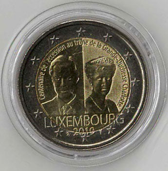 2 Euro Gedenkmünze Luxemburg 2019 - Charlotte