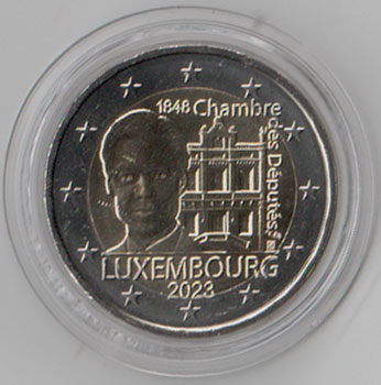 2 Euro Gedenkmünze Luxemburg 2023 - Abgeordnete