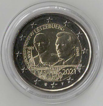 2 Euro Gedenkmünze Luxemburg 2021 Relief - Geburtstag
