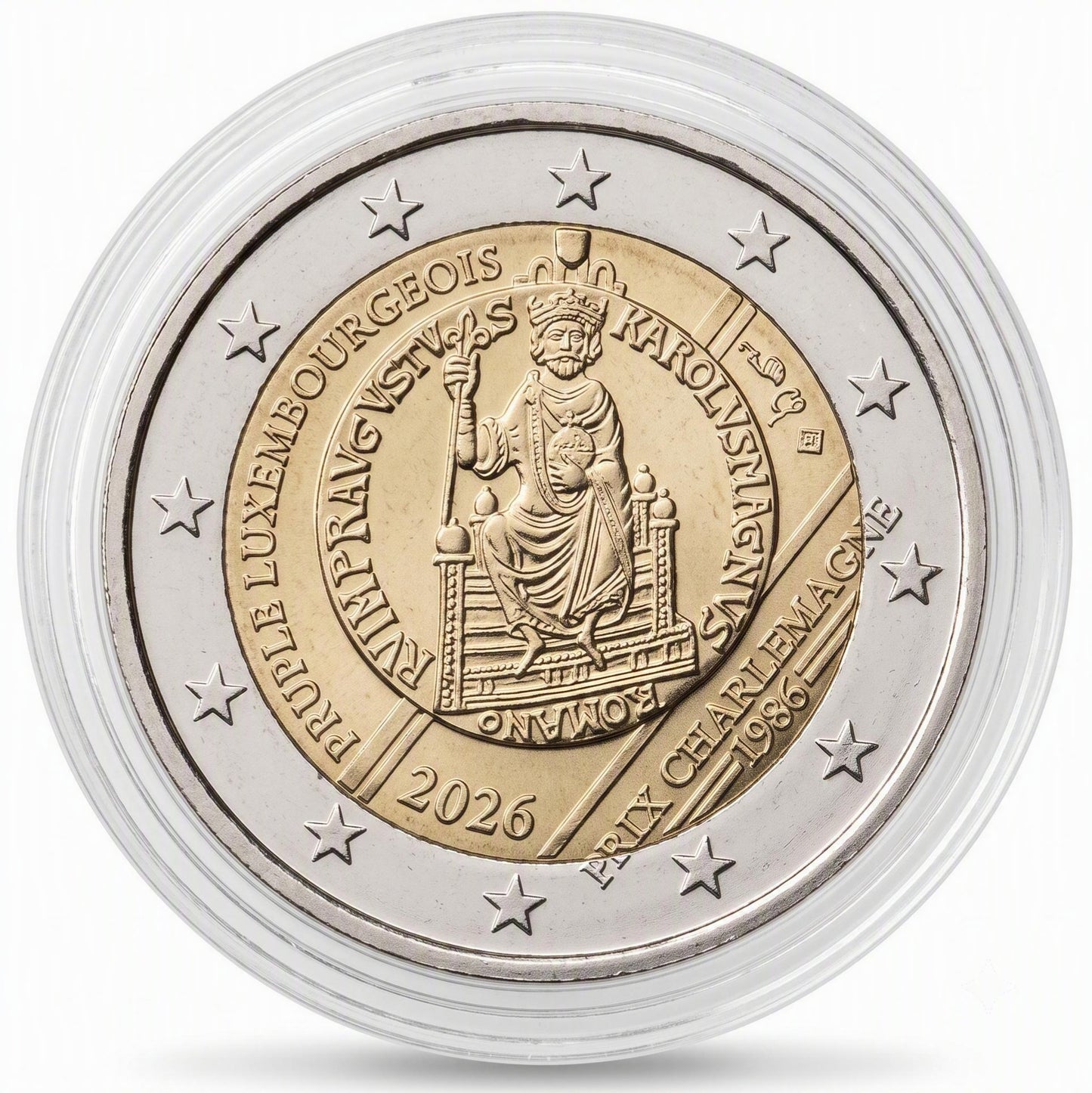 2 Euro Gedenkmünze Luxemburg 2026 - Karlspreis