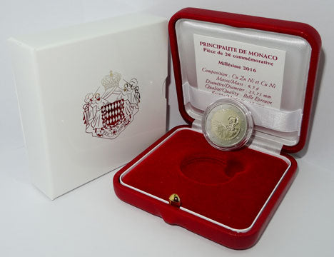 2 Euro Gedenkmünze Monaco 2016 PP - Monte Carlo