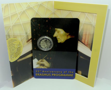 2 Euro Gedenkmünze Malta 2022 Erasmus Coincard