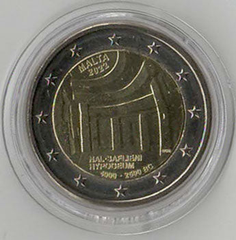 2 Euro Gedenkmünze Malta 2022 Hypogeum