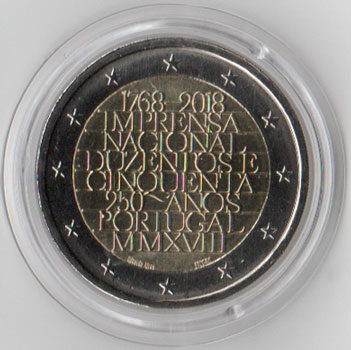 2 Euro Gedenkmünze Portugal 2018 - Prägestätte