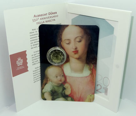 2 Euro Gedenkmünze San Marino 2021 - Dürer