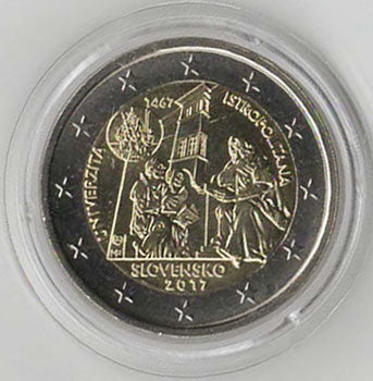 2 Euro Gedenkmünze Slowakei 2017 - Istropolitana