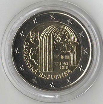 2 Euro Gedenkmünze Slowakei 2018 - Republik