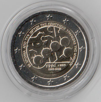 2 Euro Gedenkmünze Zypern 2023 - Zentralbank