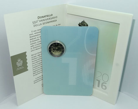 2 Euro Gedenkmünze San Marino 2016 - Donatello
