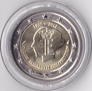 2 Euro Gedenkmünze Belgien 2012 - Elisabeth