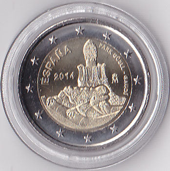 2 Euro Gedenkmünze Spanien 2014 - Gaudi