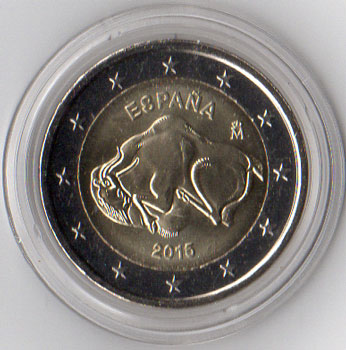 2 Euro Gedenkmünze Spanien 2015 - Altamira