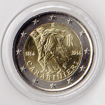 2 Euro Gedenkmünze Italien 2014 - Carabinieri