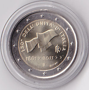 2 Euro Gedenkmünze Italien 2011 - Vereinigung