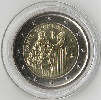 2 Euro Gedenkmünze Italien 2015 - Dante