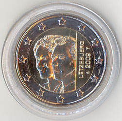 2 Euro Gedenkmünze Luxemburg 2009 - Großherzogin Charlotte