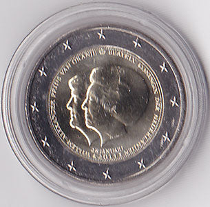 2 Euro Gedenkmünze Niederlande 2013 - Doppelportrait