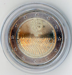 2 Euro Gedenkmünze Portugal 2008 - 60. Jahrestag Menschenrechte