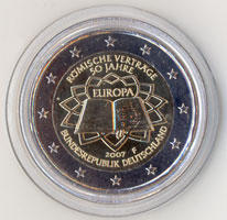 2 Euro Gedenkmünze Deutschland Römische Verträge 2007