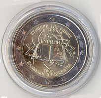 2 Euro Gedenkmünze Griechenland Römische Verträge 2007