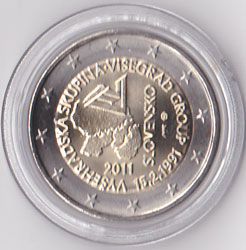 2 Euro Gedenkmünze Slowakei 2011 - Visegrad
