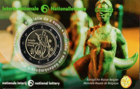 2 Euro Gedenkmünze Belgien 2025 Coincard - Lotterie
