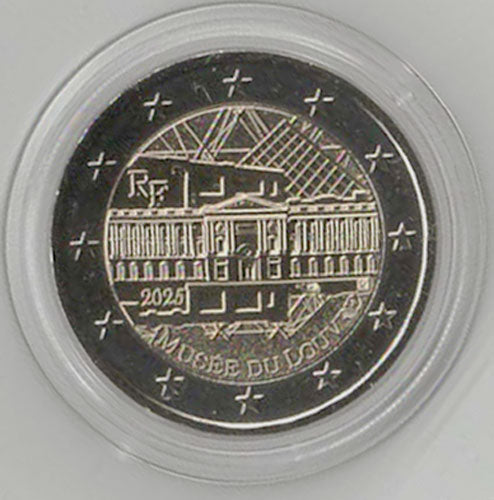 2 Euro Gedenkmünze Frankreich 2025 - Louvre Museum