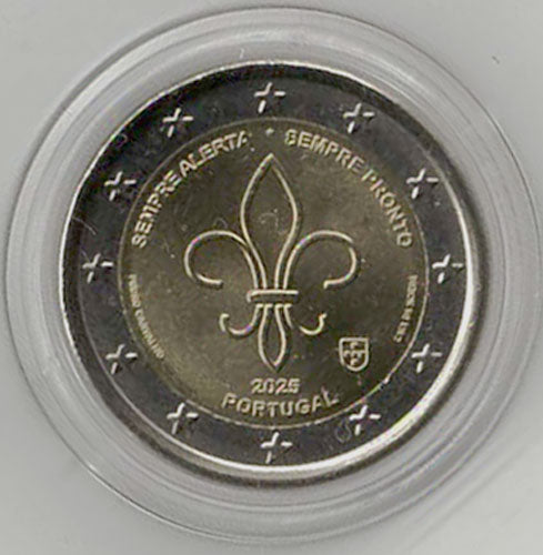 2 Euro Gedenkmünze Portugal 2025 - Pfadfinder