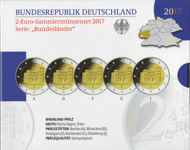 2 Euro Gedenkmnzen Deutschland 2017 PP
