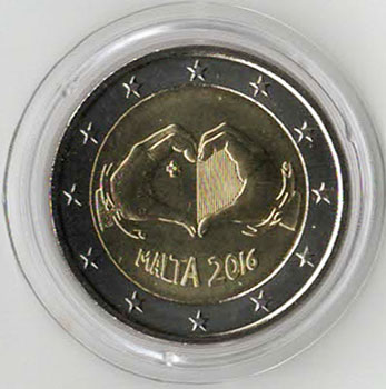 2 Euro Gedenkmnze Malta 2016