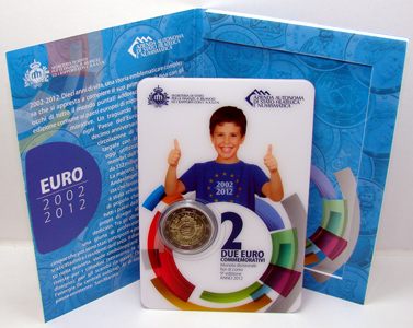 2 Euro Gedenkmnze San Marino 2012