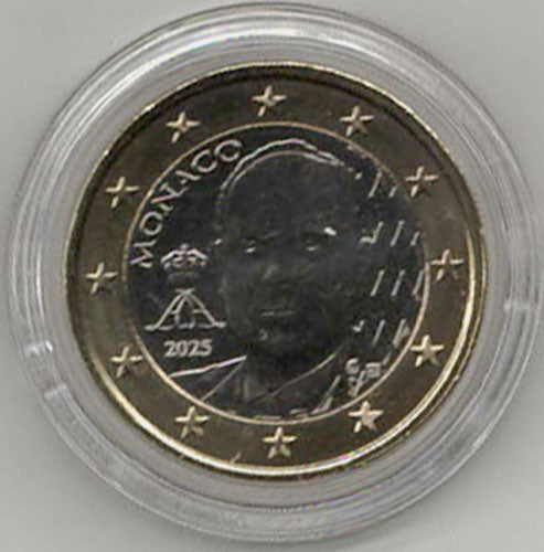 1 Euro Kursmünze Monaco 2025 - neues Motiv