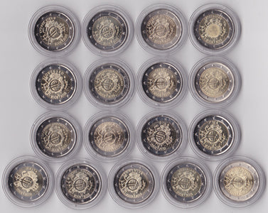 2 Euro Gedenkmünzen 10 Jahre Euro Bargeld 2012