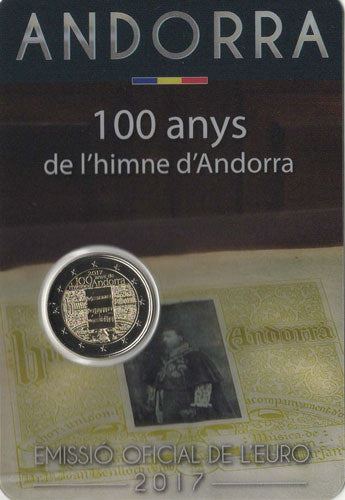 2 Euro Gedenkmünze Andorra 2017 - Hymne