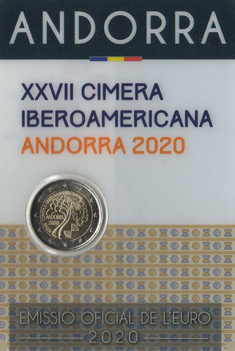 2 Euro Gedenkmünze Andorra 2020 - Gipfeltreffen